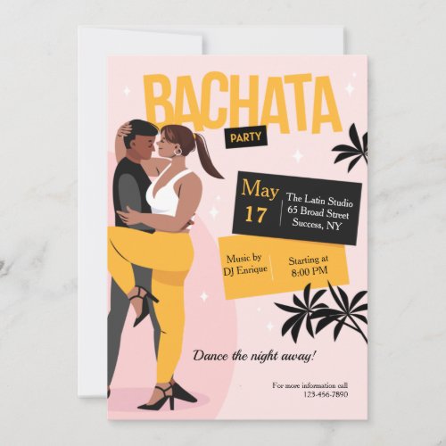 Bachata Party Invitation