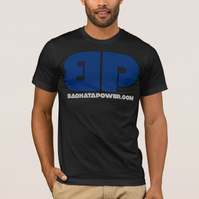 Bachata Power 2011 OG Logo -Navy Blue T-Shirt (Front)