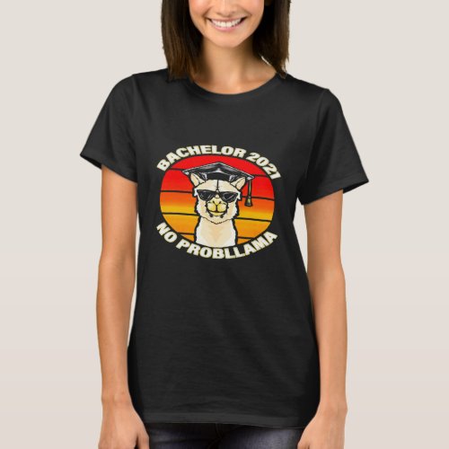 Bachelor 2021 for Bachelor Degree Graduation Llam T-Shirt