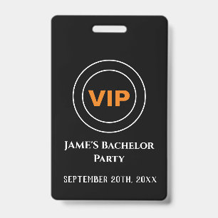 Bachelor Bachelorette Access Pass VIP   Badge