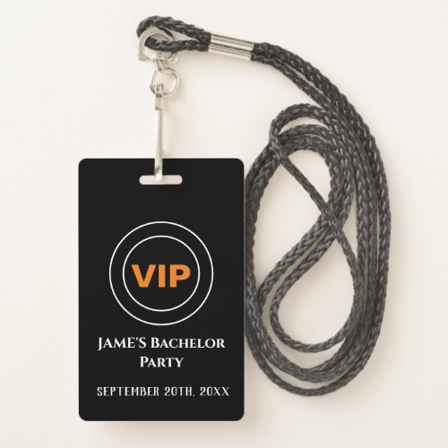 Bachelor Bachelorette Access Pass VIP   Badge