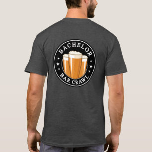 Bachelor Bar Crawl – Cheers to the Night! T-Shirt