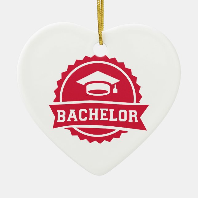 Bachelor Ceramic Ornament (Front)