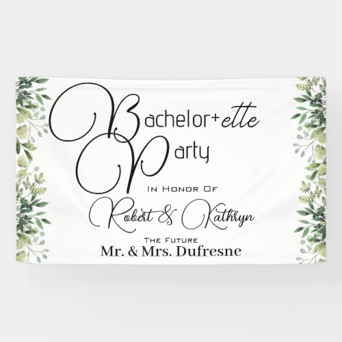 Bachelorette Party Foliage Banner