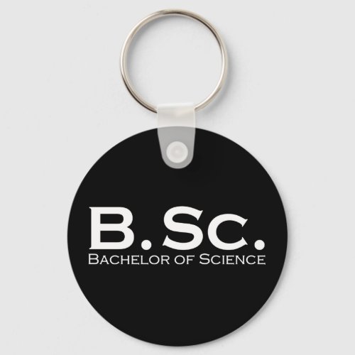 Bachelor of Science BSc Keychain