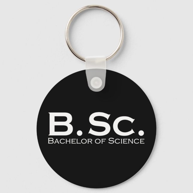 Bachelor of Science BSc Keychain (Front)