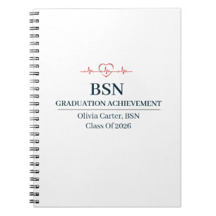 Bachelor of Science in Nursing Custom Name Year  Notebook