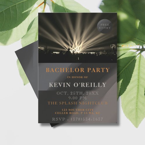 Bachelor or Stag Party Club Invitation