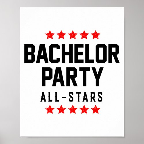 bachelor party all stars poster