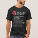 BACHELOR PARTY: Bachelor Party Checklist T-Shirt