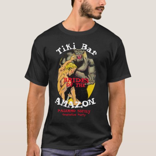 Bachelor Party Barbecue Tiki Bar Amazon T_Shirt