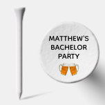 Bachelor Party Beer Cheers Wedding Golfer Golf Tees<br><div class="desc">Fun beer cheers golf tees that you can use with the guys,  including your wedding groomsmen,  at your bachelor party golf outing!  Add the name of your choice.</div>