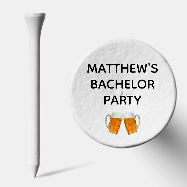 Bachelor Party Beer Cheers Wedding Golfer Golf Tees (Combo)
