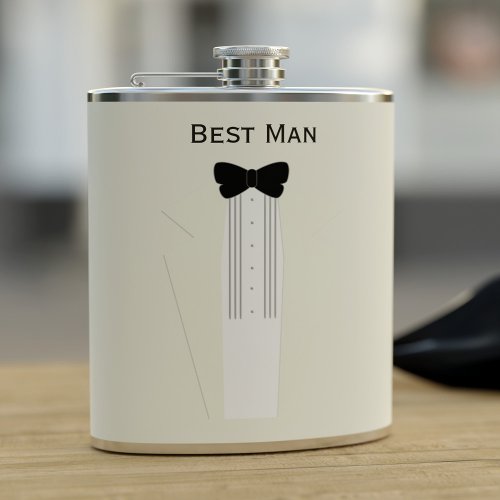 Bachelor Party Best Man Tuxedo Wedding Flask