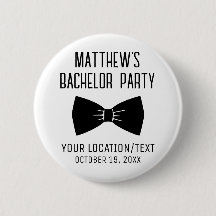 Bachelor Party Black Bow Tie Wedding Favor