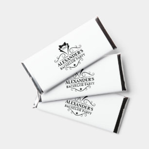 Bachelor Party Black Tie Hershey Bar Favors