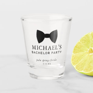 Bachelor Party Black Tie Shot Glass