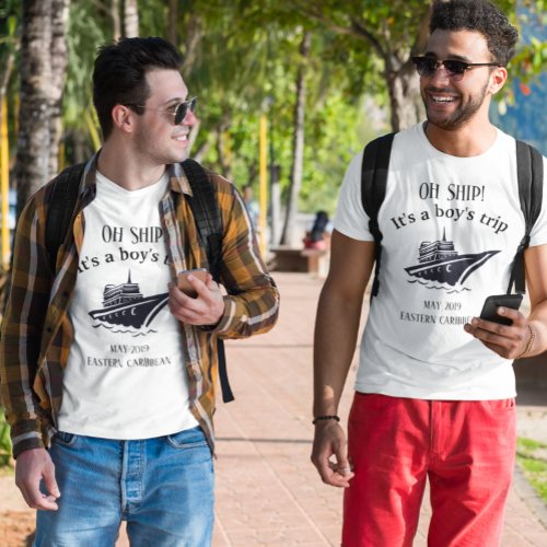 Bachelor Party Boys Tip Cruise Ship T_Shirt