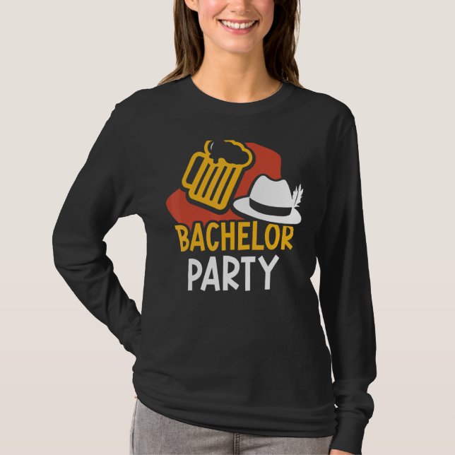 Bachelor Party Bride Groom Team T-Shirt (Front)