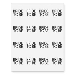 Bachelor Party Bride Team Bridesmaid wedding Temporary Tattoos
