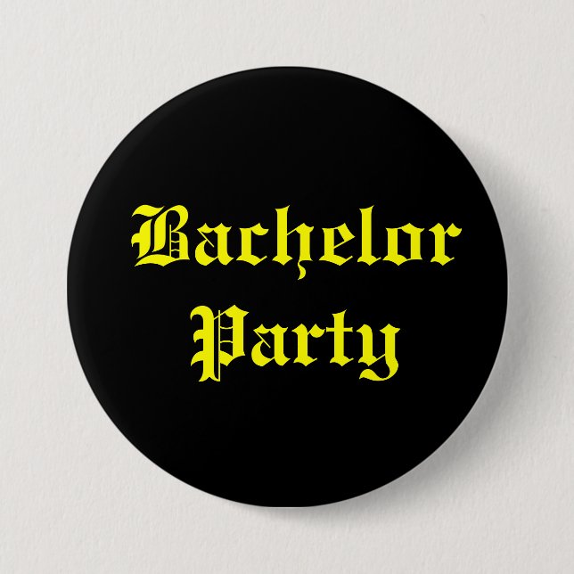 Bachelor Party Button (Front)