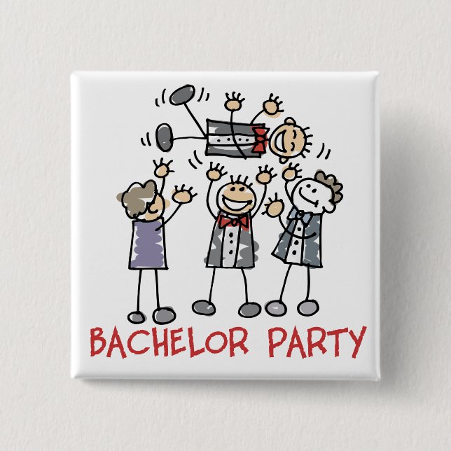 Bachelor Party Button (Front)