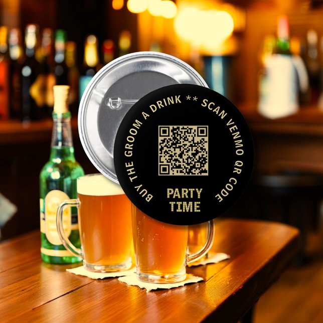 Bachelor Party Buy the Groom A Drink Scan Button (Creator Uploaded)