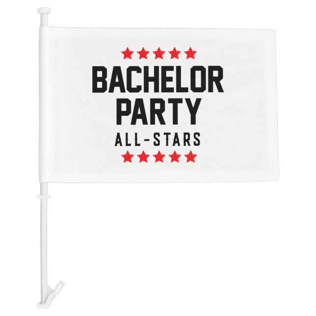 bachelor party car flag (Front)