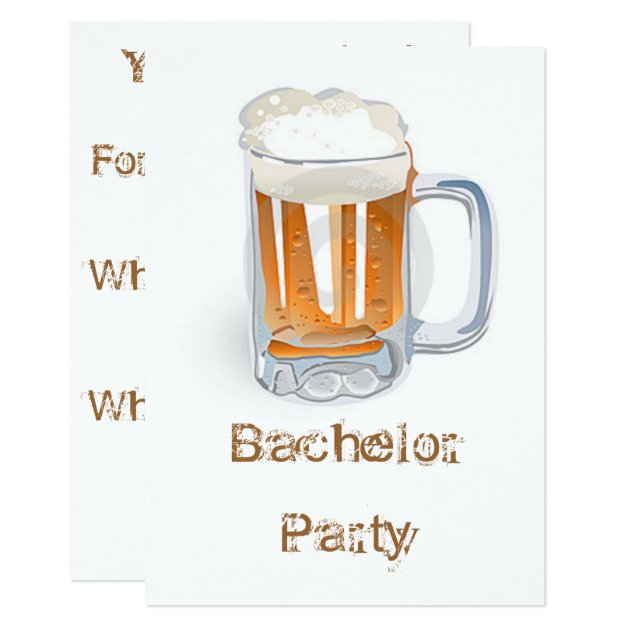 Bachelor Party Invitation