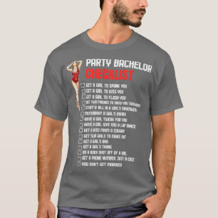 Bachelor Party Checklist 2 T-Shirt