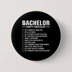Bachelor Party Checklist Grooms Stag Night Fun Dar Button