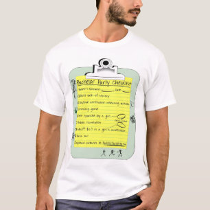Bachelor Party Checklist T-Shirt