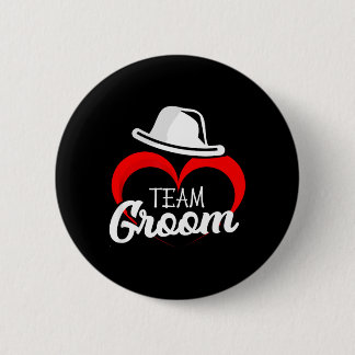Bachelor Party Crew Groomer Wedding Groom Funny Button