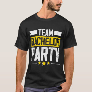 Bachelor Party Crew Groomer Wedding Groom Funny T-Shirt