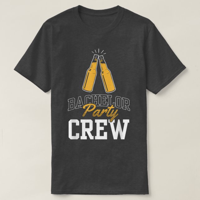 Bachelor Party Crew Team Bride Groom  T-Shirt (Design Front)