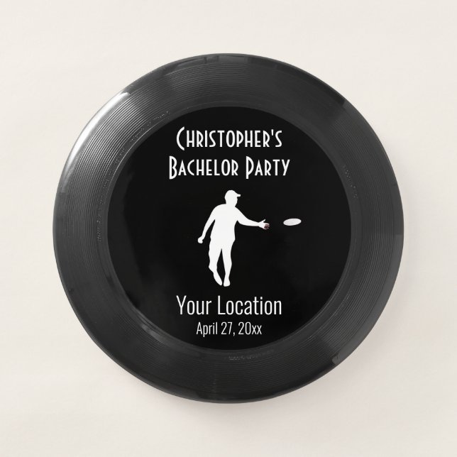 Bachelor Party Disc Golf Wedding Favor (Front)