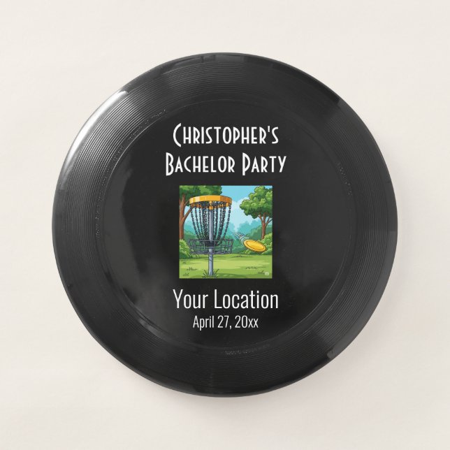 Bachelor Party Disc Golf Wedding Favor (Front)