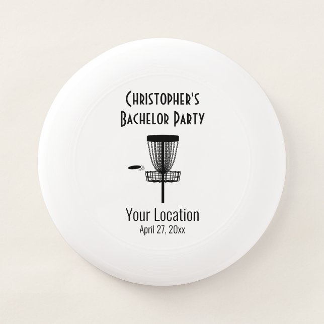 Bachelor Party Disc Golf Wedding Favor (Front)