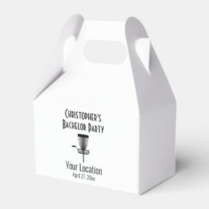 Bachelor Party Disc Golf Wedding Favor Boxes
