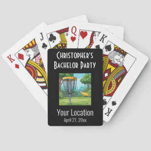 Bachelor Party Disc Golf Wedding Favor Poker Cards