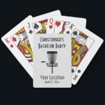 Bachelor Party Disc Golf Wedding Favor Poker Cards<br><div class="desc">A fun wedding favor that you can give the guys,  including your groomsmen,  as a favor from your bachelor party disc golf outing!  Personalize with the groom's name and the bachelor party details.</div>