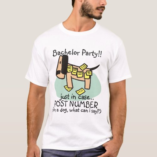 Bachelor Party Dog T_shirts and Gifts