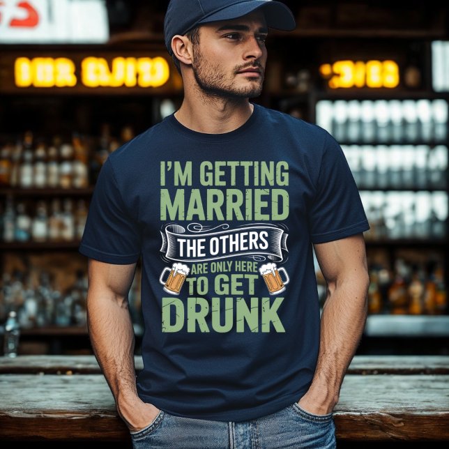 Bachelor Party Drinking Team Groom Design T-Shirt (Creator Uploaded)