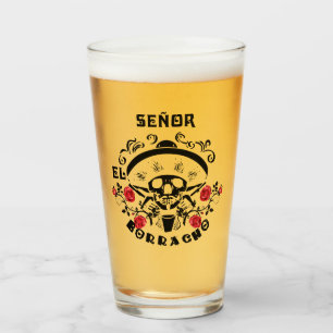 Bachelor party El Borracho Beer Glass