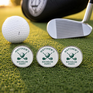 Bachelor Party Favors with Custom Name Golf Ball Marker