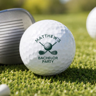 Bachelor Party Favors with Custom Name Golf Balls