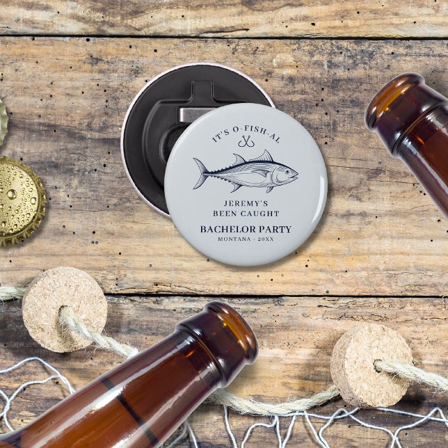 Bachelor Party Fishing Trip Custom Bottle Opener (Creator Uploaded)