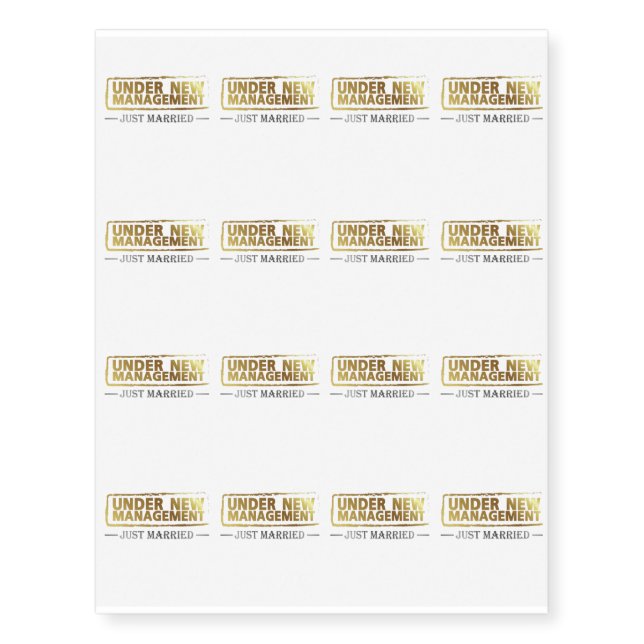 Bachelor party Gift Bride's hot mess express Temporary Tattoos (Front)