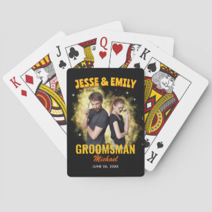 Bachelor Party Gift Custom Photo Vintage Bootleg Poker Cards
