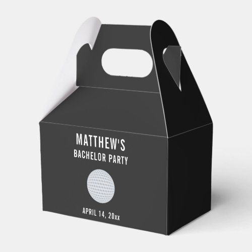 Bachelor Party Golf Ball Wedding Favor Boxes